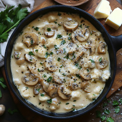 Creamy Garlic Mushrooms